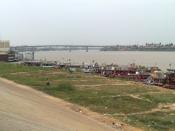 English: National Highway 6A bridge over Tonle Sap river in Phnom Penh, Cambodia