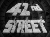 English: Main title frame from public domain trailer for 1933 Warner Bros. film 42nd Street