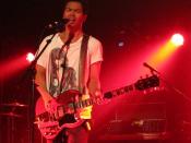 Dougy Mandagi, lead singer of The Temper Trap, performing at Chicago, Illinois