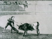 La Tauromaquia: Pedro Romero Killing the Halted Bull, 1816