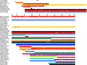 Graphical timeline of the National Hockey League (NHL), all years