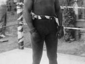English: Jack Johnson, American boxer.