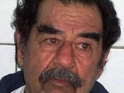 Republic of Iraq Former President Saddam Hussein, following his capture by US Army (USA) Soldiers in Tikrit, Iraq. Hussein had his beard shaven to confirm his identity. ID: DDSD0501885 Service 031214X0000X002 Depicted: DoD or Joint Civilian Operation / Se