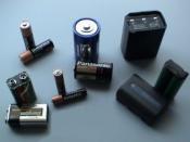 Various batteries: two 9-volt, two 