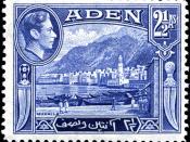 Aden is known for its boat-oriented stamps. Mukalla is on the Hadhramaut coast, about 500 km east of Aden, in what was then the Aden Protectorate.