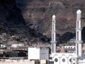 The old town of Aden, Yemen, situated in the crater of an extinct volcano