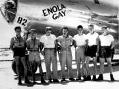The Enola Gay and its crew, who dropped the 
