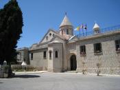 English: Inside the complex of the Armenian Catholic Patriarchate in Bzoummar, Lebanon.
