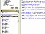 A screenshot of the first version of the OED Second Edition CD-ROM software.