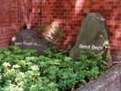 Graves of Helene Weigel and Bertolt Brecht.