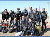 Español: Foto grupo voluntarios ambientales submarinos de AUAS