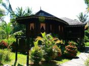 English: A sarawakian-malay kampung house.