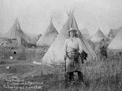 January 17, 1891: Young Man Afraid of his Horses at Camp of Oglala tribe of Lakota at Pine Ridge, South Dakota, 3 weeks after Wounded Knee Massacre