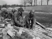 English: Civilian Conservation Corps constructing road. (53227(328), 00/00/1933, 27-0646a.gif)