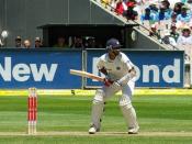 Former Indian captain Rahul Dravid at play.