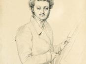 English: Portrait of Luigi Calamatta after Jean Auguste Dominique Ingres