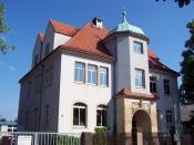 This building used to be the townhall of Kötitz (today part of Coswig, Saxony) and now is a special school for children with special emotional needs.