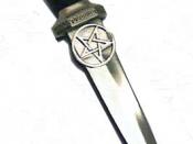 English: The Athame is a ritual knife used in the witchcraft religion of Wicca.
