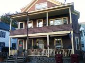 English: Jack Kerouac was born on 9 Lupine Road in Lowell MA, the 2nd floor apartment.
