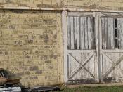Sliding Doors On State Hospital Granary Root Cellar, Building Number 226 (Traverse City, MI)