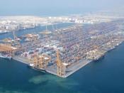 Port of Dubai Emirate, located on Jebel Ali district.
