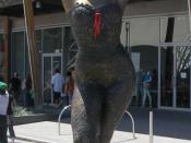English: Bronze statue of Kylie Minogue by Peter Corlett at Waterfront City, Docklands, Victoria in Melbourne Docklands