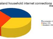 English: 2007 Internet usage statistics for New Zealand in 2007. Source: The NZ Ministry of Economic Development
