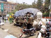 Deutsch: Städtische Müllabfuhr in Kathmandu (Nepal)