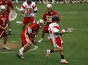 Division I lacrosse game between the University of Denver Pioneers and the Maryland Terrapins (at Maryland)