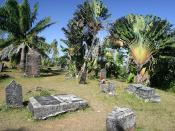 The cemetery of past pirates at Ile Ste-Marie (St. Mary's Island), Madagascar.