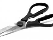 English: A pair of kitchen scissors.