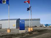 English: The entrance of De Beers' Snap Lake Diamond Mine, Northwest Territories, Canada.