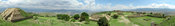 English: Panarama view on Monte Alban in Mexico taken from the northern platform. Created using Hugin Software. Deutsch: Panorama Blick der von der nördlichen Plattform auf Monte Alban in Mexico aufgenommen wurde. Erstellt mit Hugin Software.