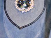 The Hope Diamond, which Switzer helped to acquire for the Smithsonian from Harry Winston in 1958