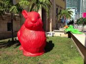 Giant Rabbit Freedom Tower ForEverglades Art Installation