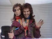 Mark Wing-Davey as Zaphod Beeblebrox with animatronic second head and third arm.