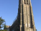 Duke Chapel, a frequent icon for the university, can seat nearly 1,600 people and contains a 5,200-pipe organ.