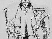 English: Cartoon in 1909 Tyee (yearbook of the University of Washington). Suitcase says 
