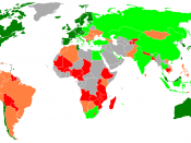 English: World map of the 2006-2007 Global Competitiveness Index. Each color represent one quartile of the ranked nations. Data source: Global Competitiveness Report 2006-2007.http://www.weforum.org/pdf/Global_Competitiveness_Reports/Reports/gcr_2006/gcr2