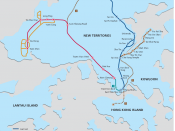 English: Map showing KCRC network at the time of the rail merger on 2 December 2007