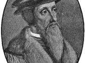 John Calvin started the Protestant Reformation in 1536 AD