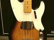 English: Body of a Fender Precision Bass 1956 reissue (“master built” instrument)