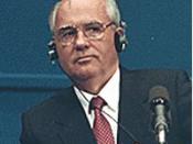Mikhail Gorbachev in 1990 at Helsinki summit. Cropped version of US government image.