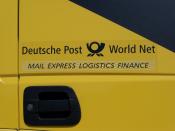 Logo de Deutsche Post World Net en un Trailer DHL España (IVECO 'Stralis' 450) en San Isidro (Alicante, España)