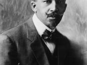 W. E. B. Du Bois (1868 – 1963), co-founder of the National Association for the Advancement of Colored People (NAACP), in 1918. Deutsch: Der Soziologe William Edward Burghardt Du Bois (1868–1963), Mitbegründer der afroamerikanischen Bürgerrechtsorganisatio
