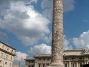 The 39.7 m tall. Height of shaft, base and above ground: Jones 2000, p. 220 Column of Marcus Aurelius
