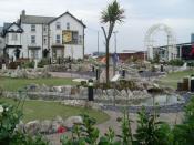 English: Adventure golf by Blackpool Pleasure Beach Just to the north of the theme park.