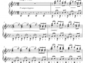 English: The first 6 bars of Borodin's Scherzo in A-flat