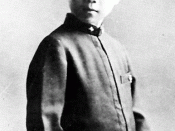 A photograph when Yukio Mishima entered Gakushuin Primary School(学習院初等科).