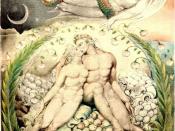 William Blake (1757-1827), Satan Watching the Caresses of Adam and Eve' (Illustration to Paradise Lost), 1808, pen; watercolor on paper, 50.5 × 38 cm, Museum of Fine Arts, Boston, US